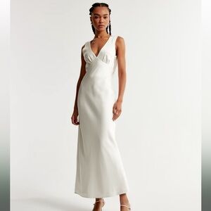 Abercrombie Plungle Cowl Back Maxi Dress